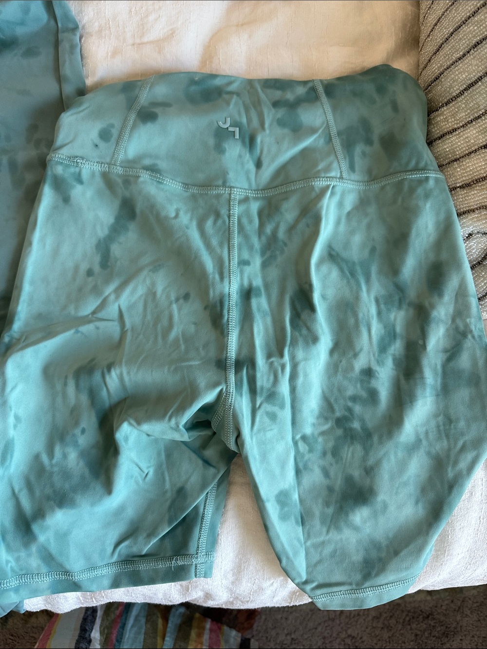 Joy lab tie dye Green Active Bralette & Leggings Set - Picture 6 of 7